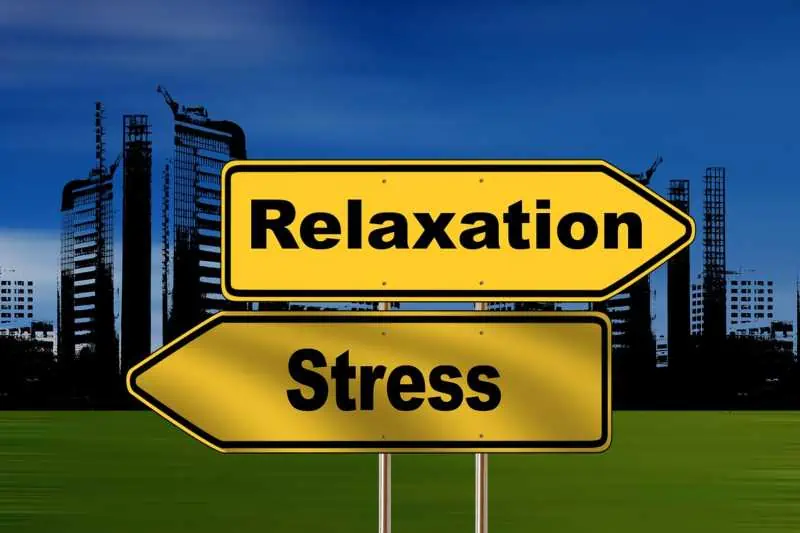 Illustrated relaxation and stress signs