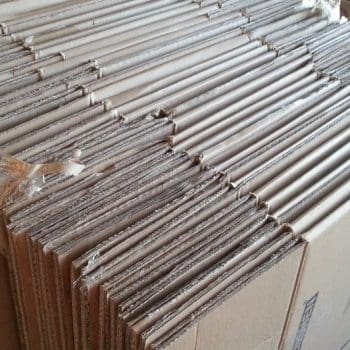 Folded cardboard boxes for movers in Fort Worth