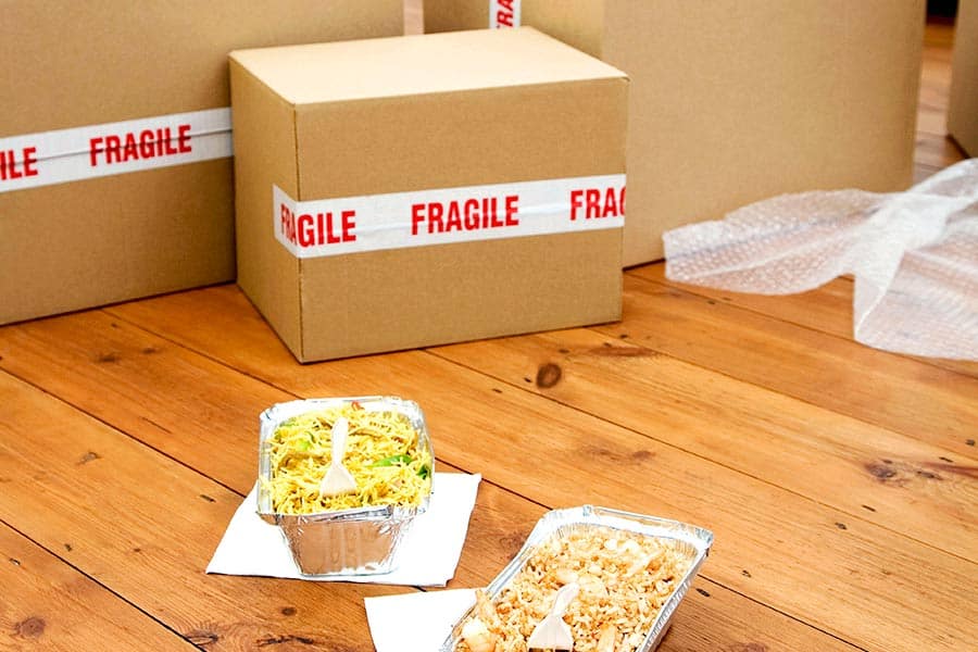 Food with Moving Boxes