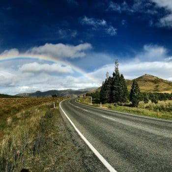 Highway in a rural area