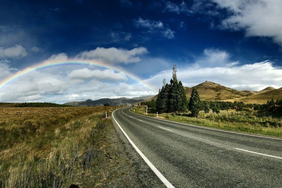 Highway in a rural area